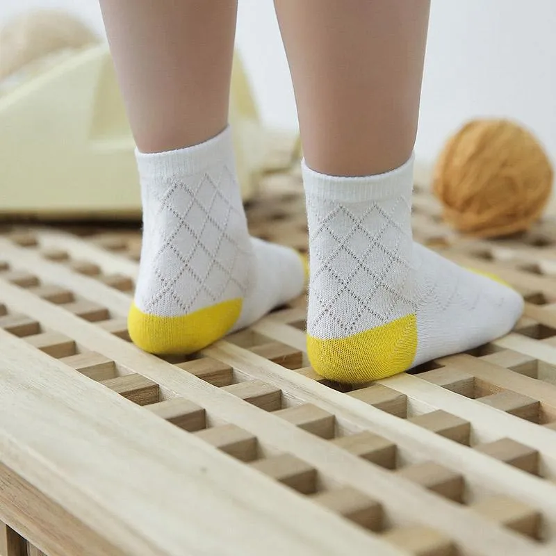 5-piece Cotton Mesh Socks