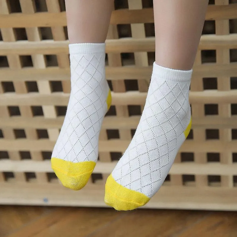 5-piece Cotton Mesh Socks