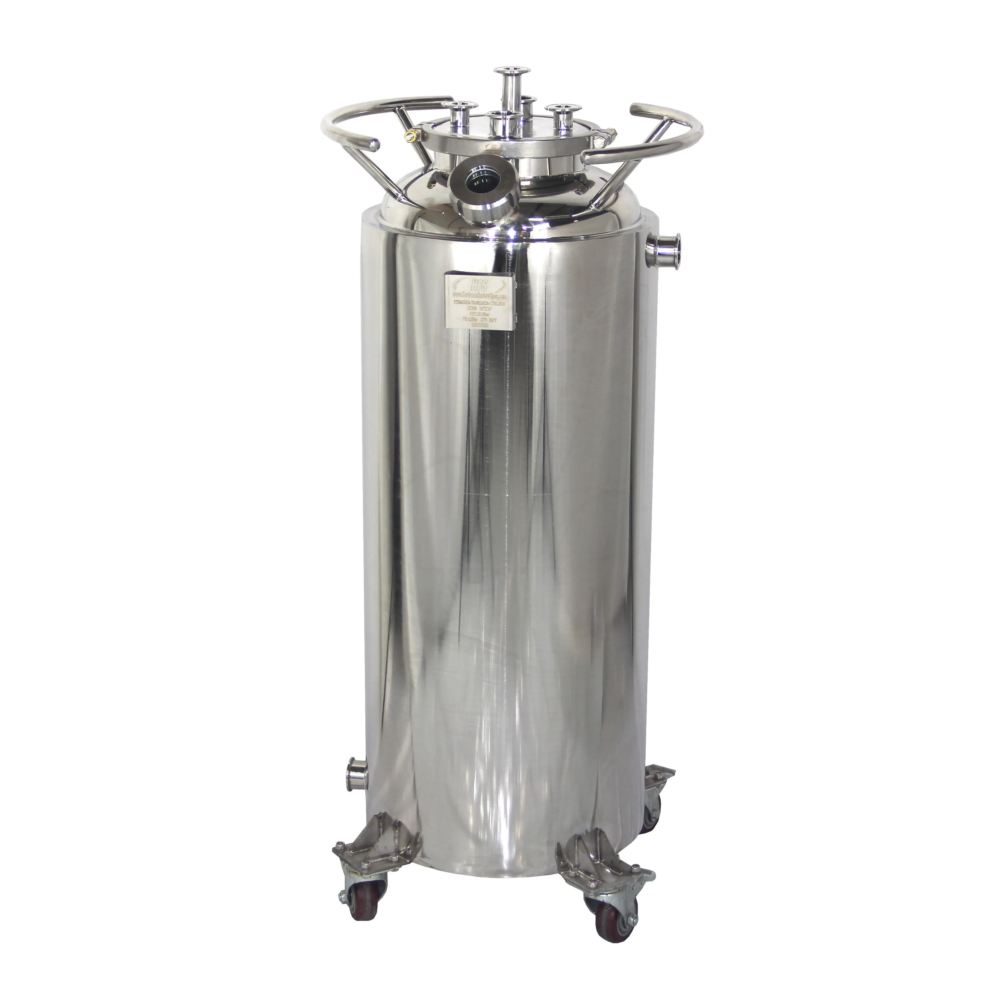 90 L, (100 lbs. Refrigerant), Jacketed Storage Vessel With Condenser