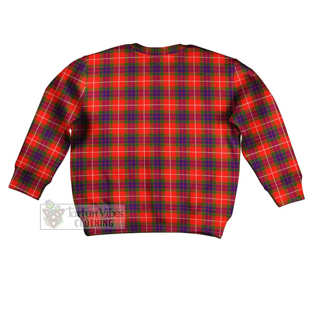 Abernethy Tartan Kid Ugly Sweater with Family Crest