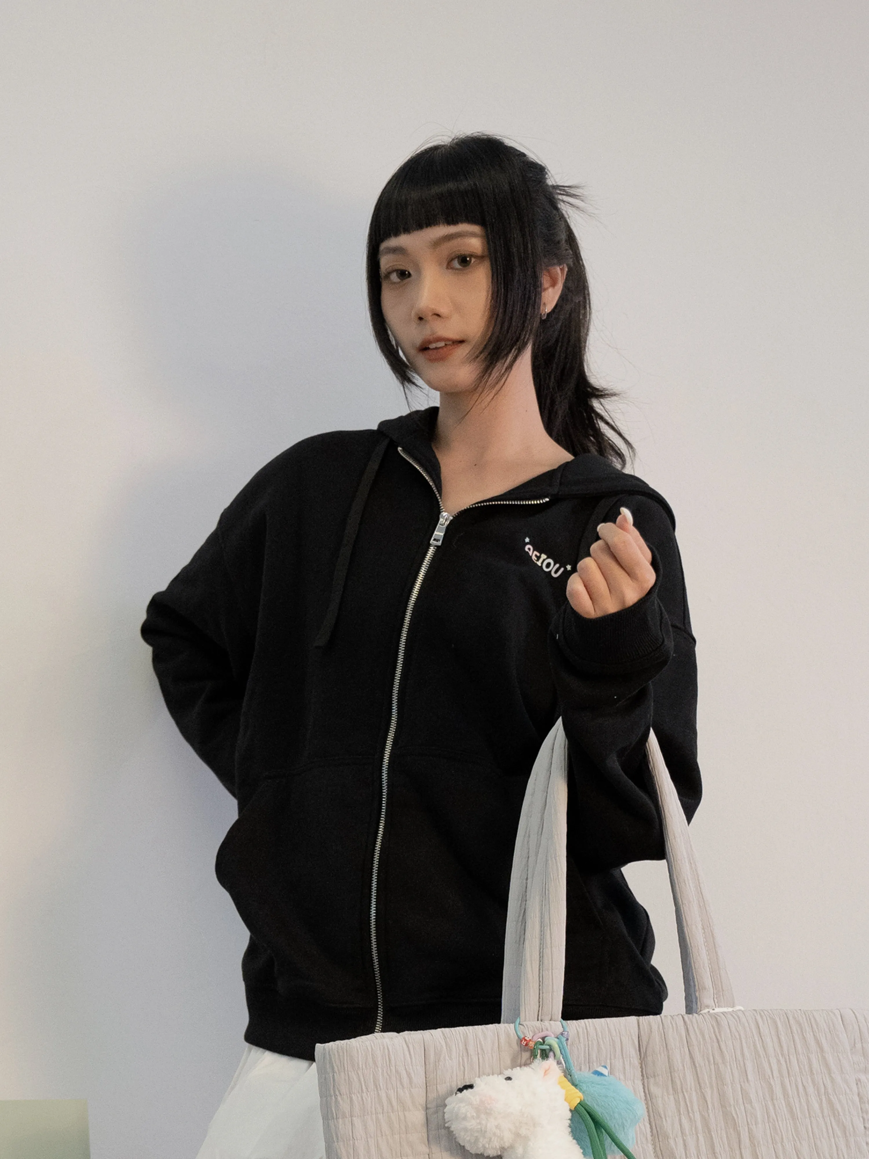 AEIOU Jacket Collection BLACK