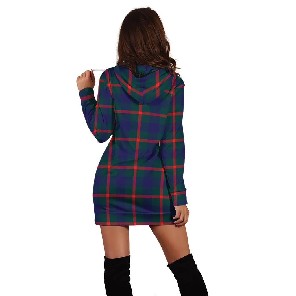 Agnew Tartan Hoodie Dress with Family Crest