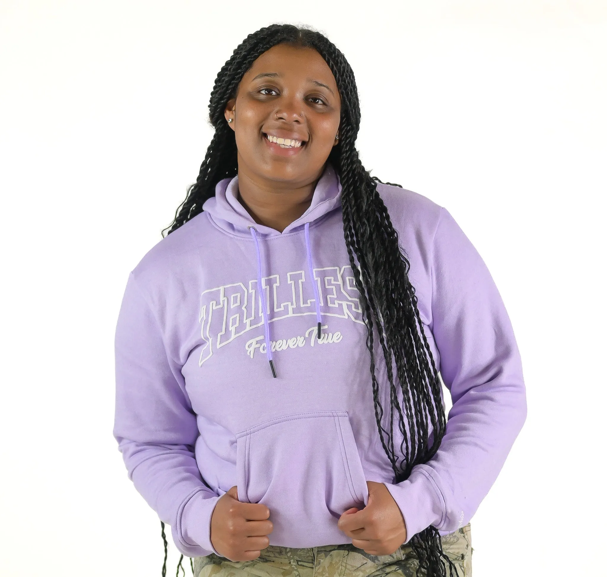 Arched Trillest Forever True Hoodie - Lilac/White