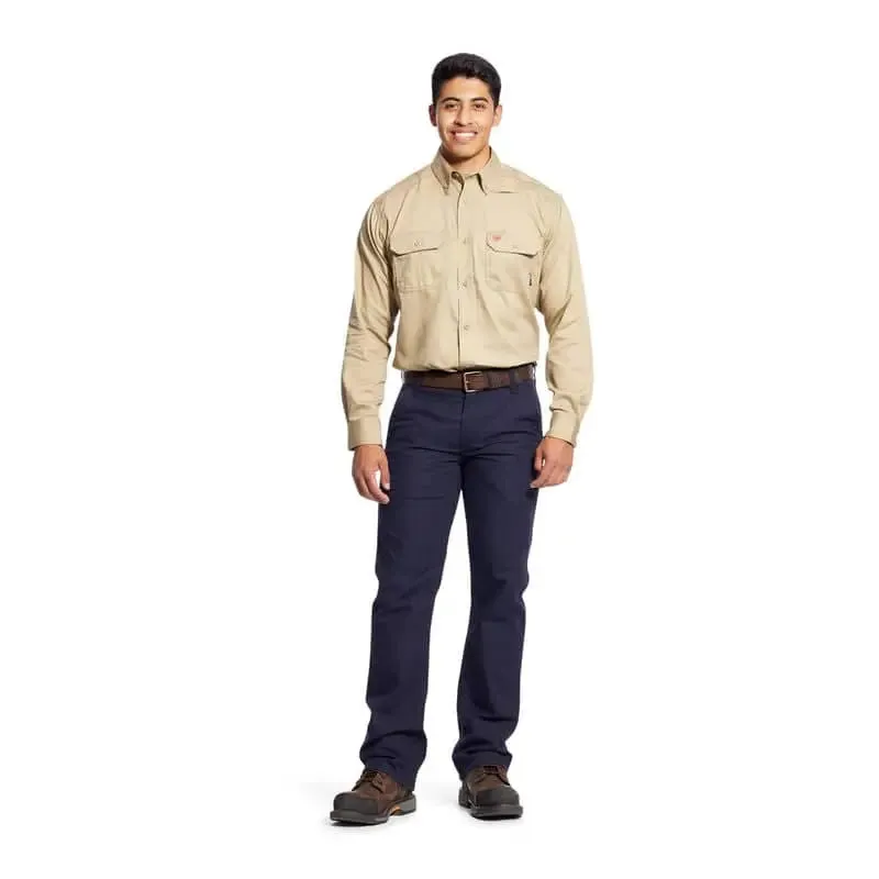 ARIAT - FR Solid Work Shirt - Khaki