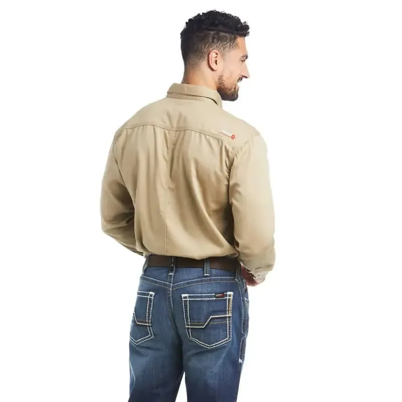 ARIAT - FR Solid Work Shirt - Khaki