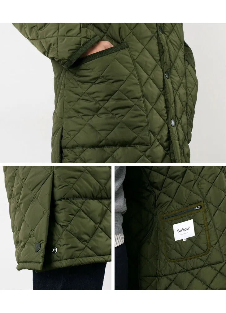 BARBOUR / Ritzdale long nylon quilted jacket