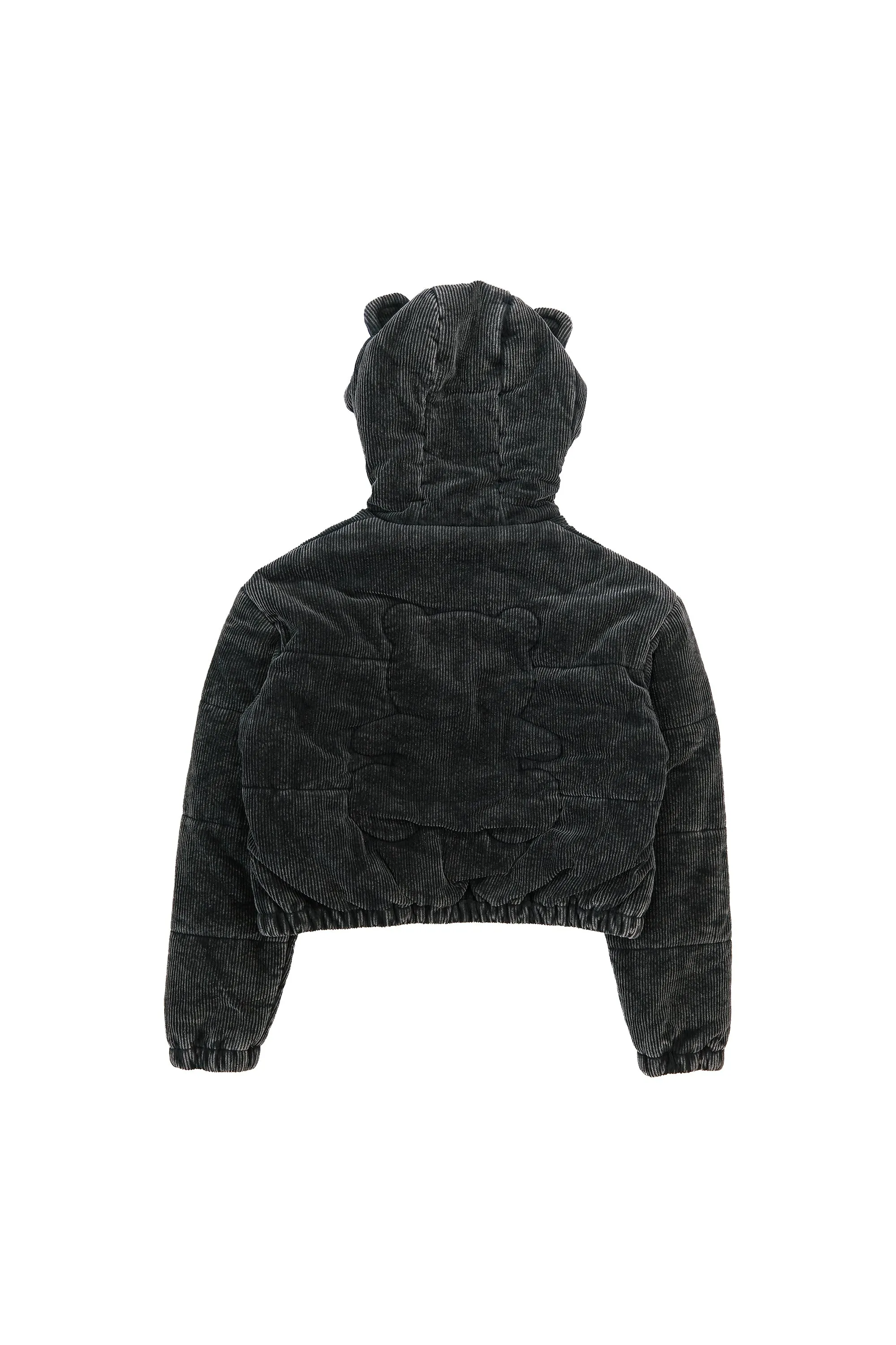 Bear Ear Crop Puffer Jacket