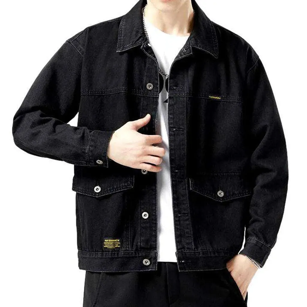 Big side pocket denim jacket