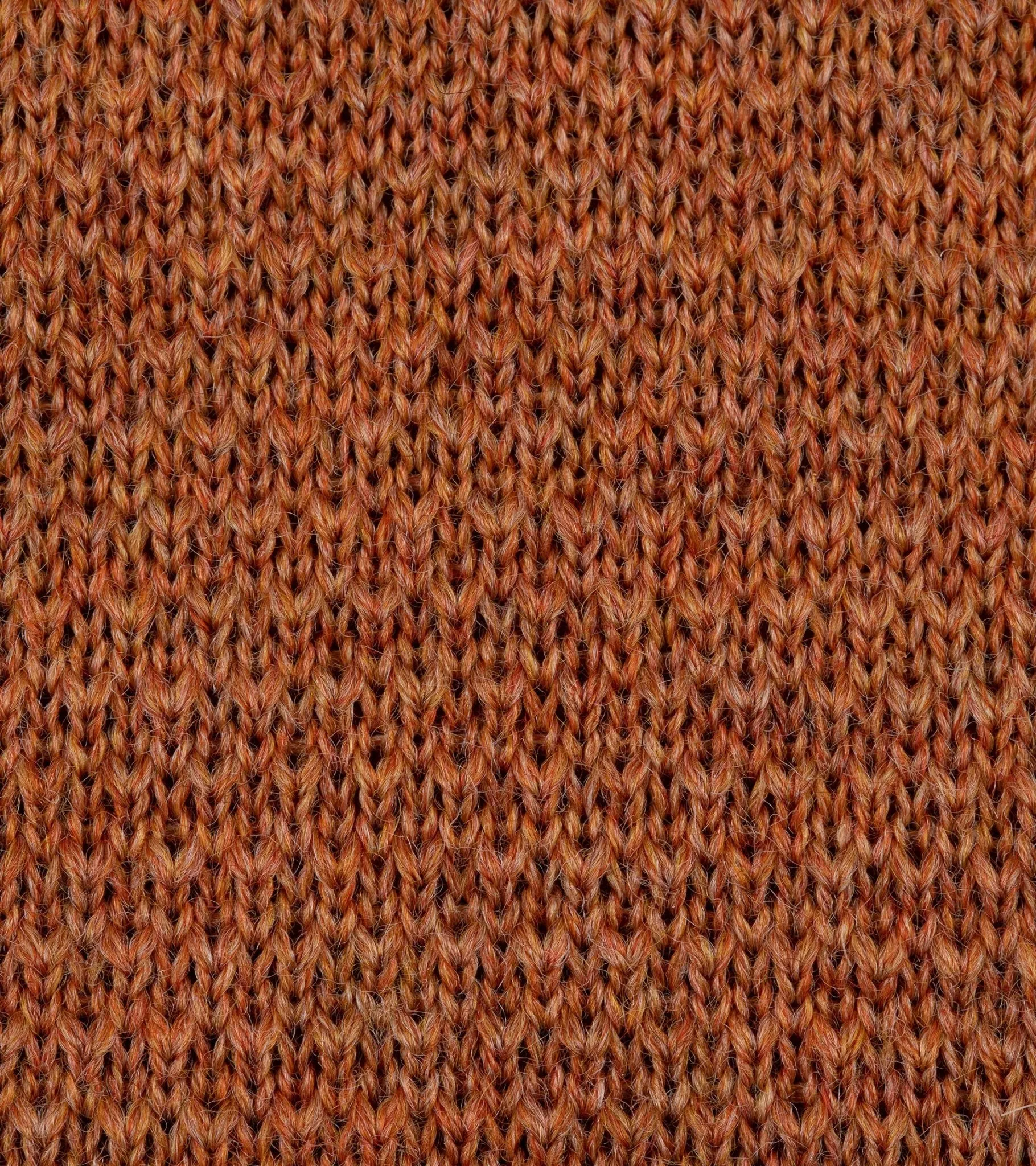 Bigi Wool Knit Tie: Burnt Orange