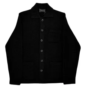 Black Wool Cashmere Overshirt