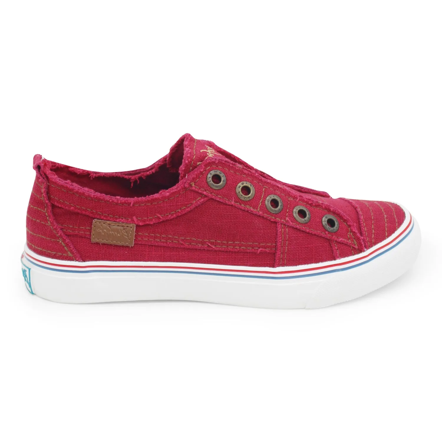 'Blowfish Malibu' Women's Play Slip On - Jester Red Hipster Smoked Twill