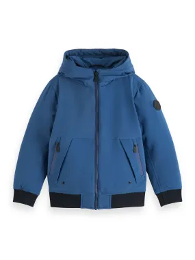 Blue Hooded Jacket