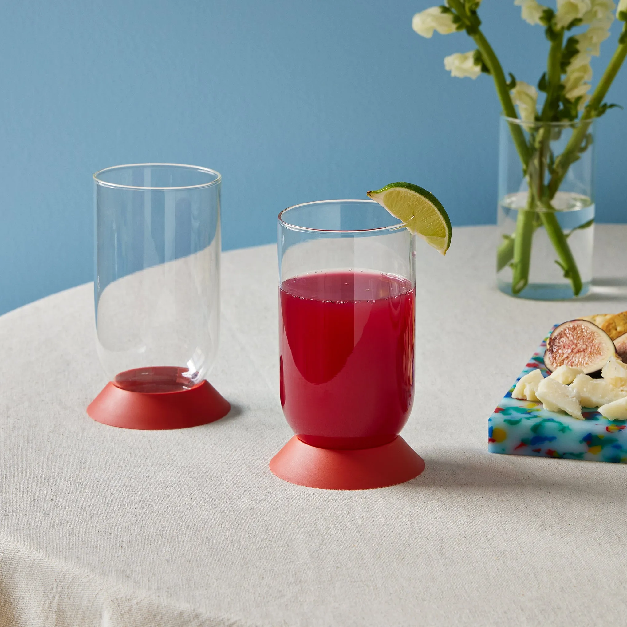 Bodum Oktett Tumblers - Set of 2 - Dark Coral