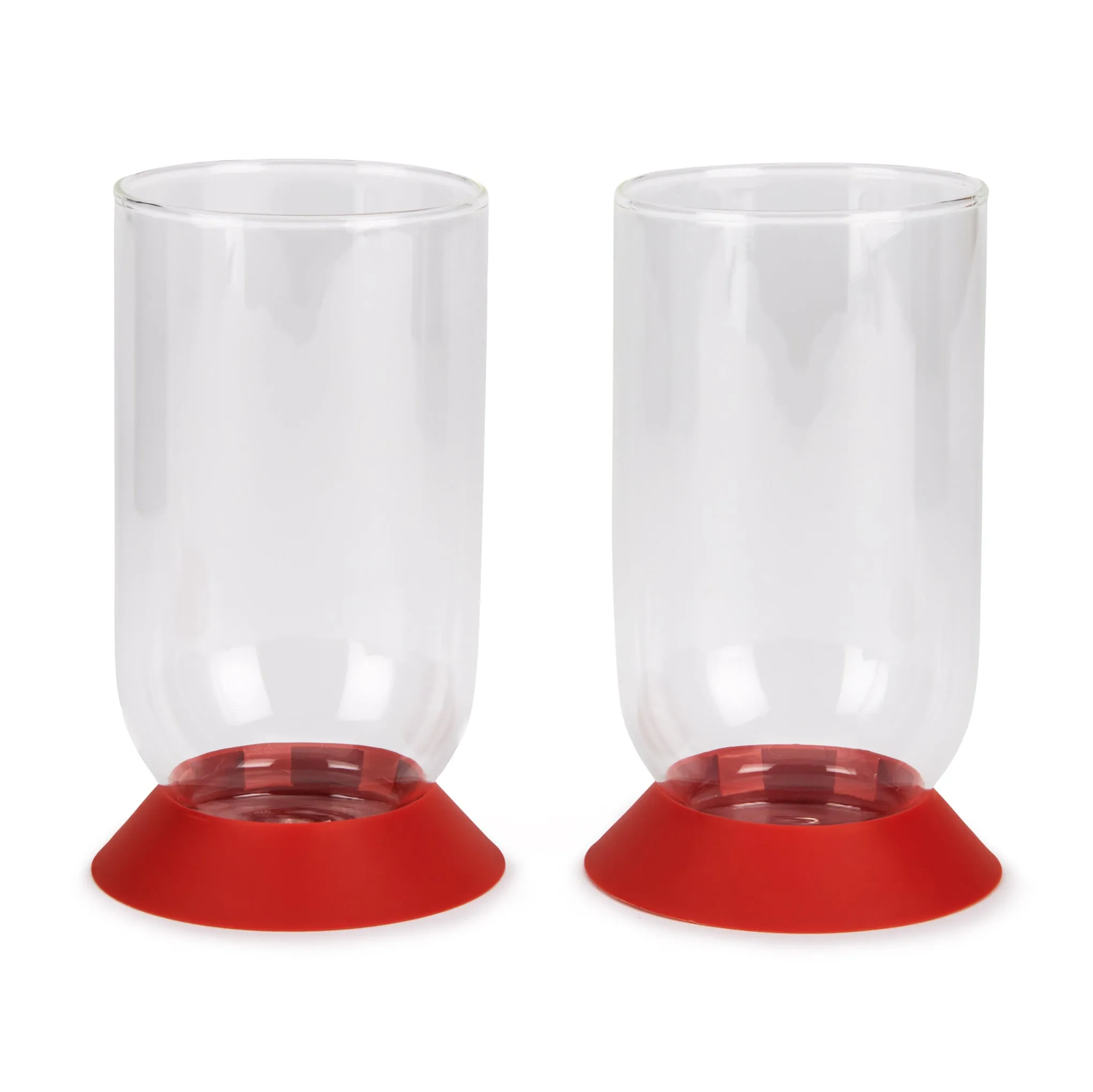 Bodum Oktett Tumblers - Set of 2 - Dark Coral