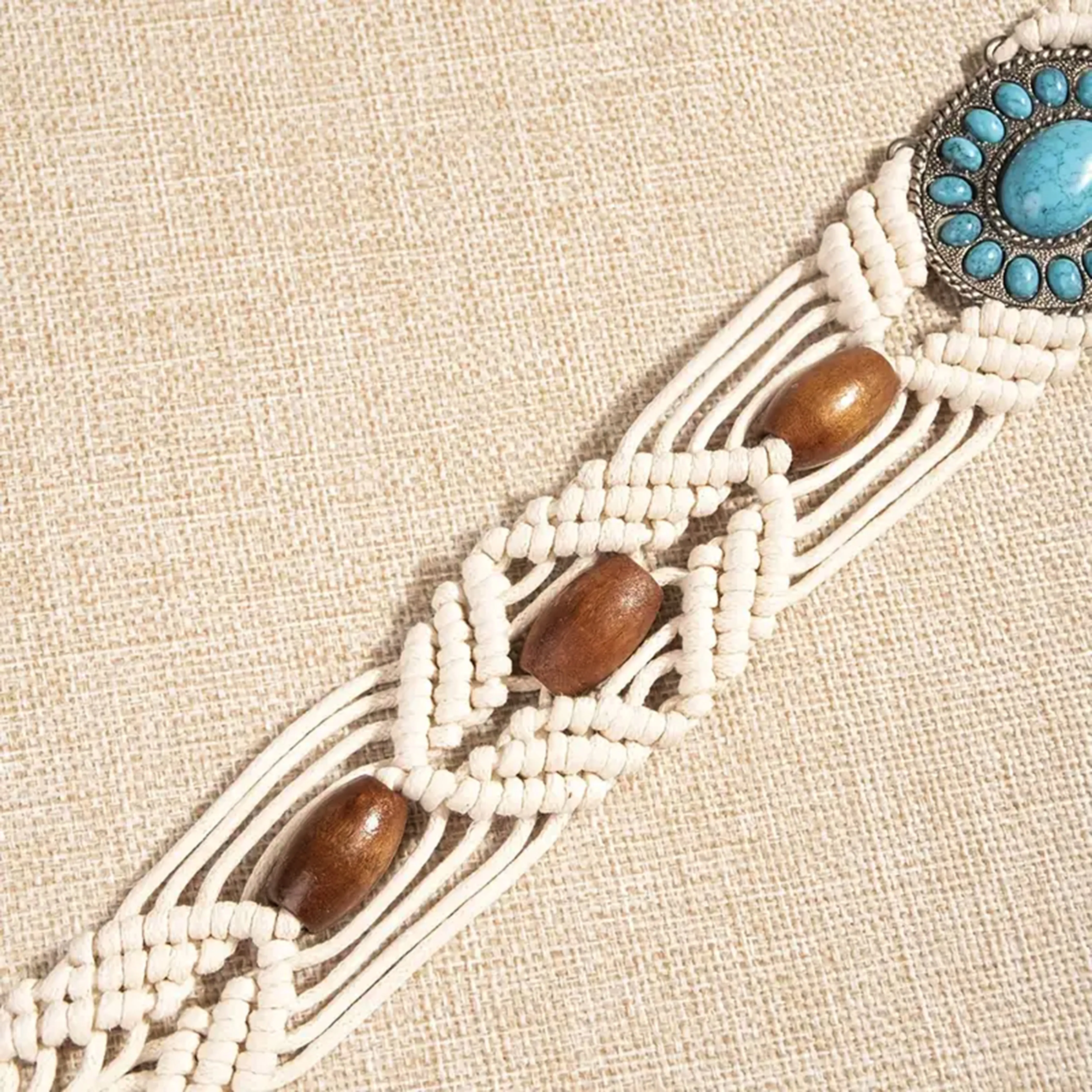 Bohemian braided Macrame belt