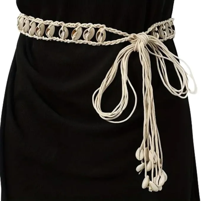 Boho-Style Intricate Beaded Macrame Belt