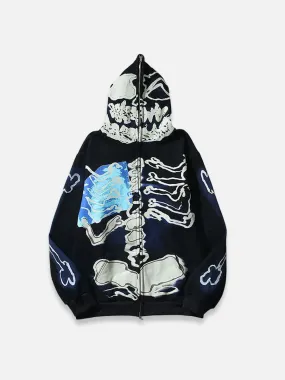 BONES ZIP-UP HOODIE