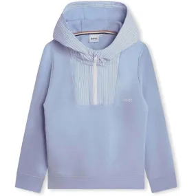 Boys Pale Blue Zip Up Hoodie