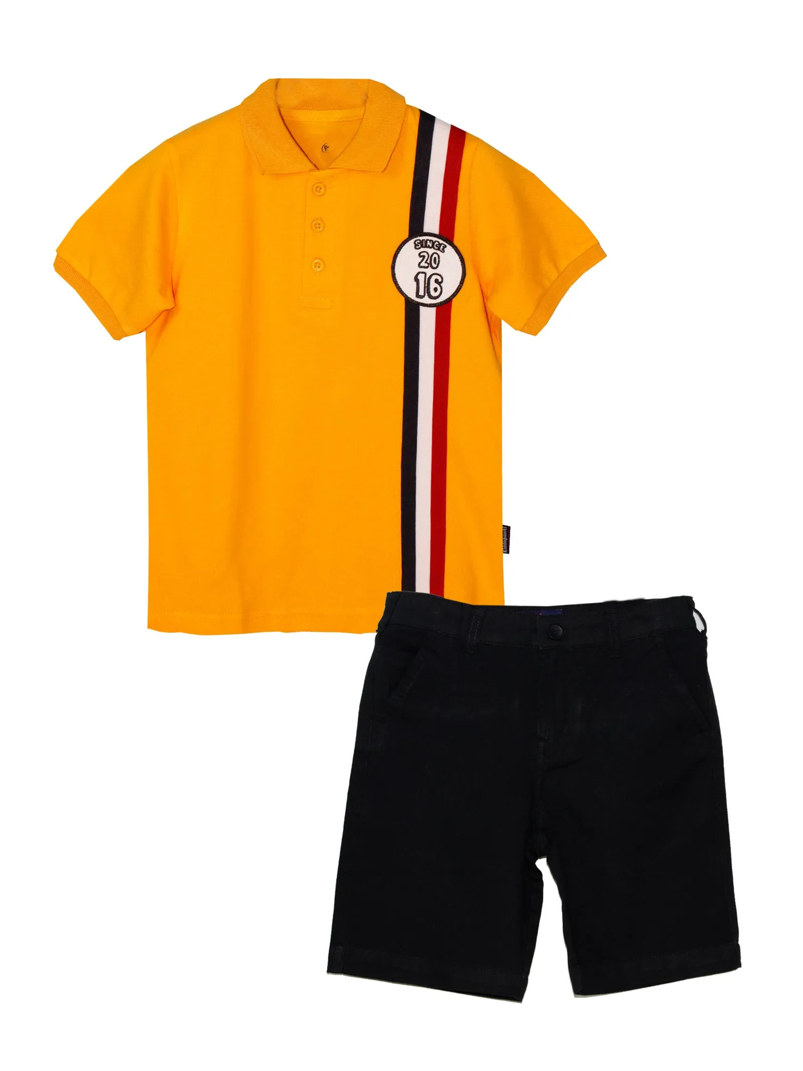 Boys Polo Tee & Formal Shorts Set