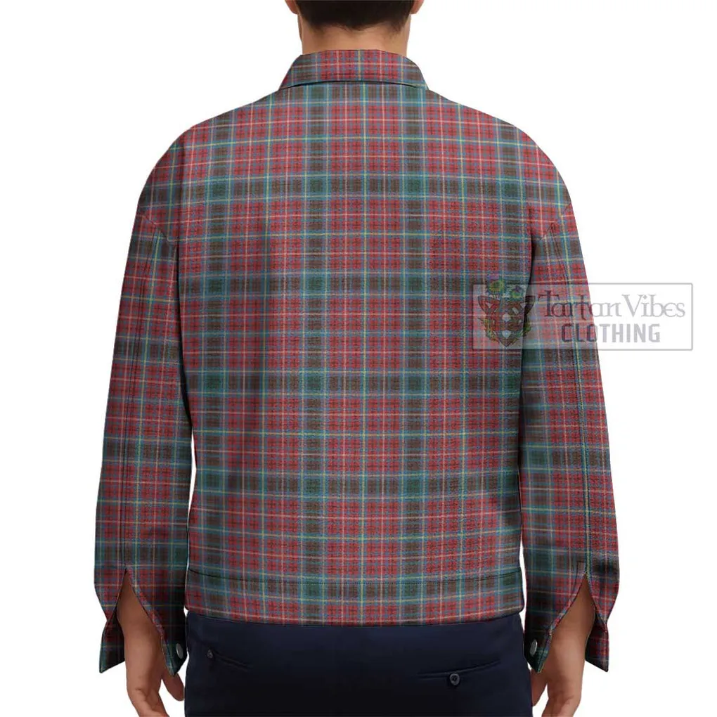 British Columbia Province Canada Tartan Unisex Lapel Cotton Jacket