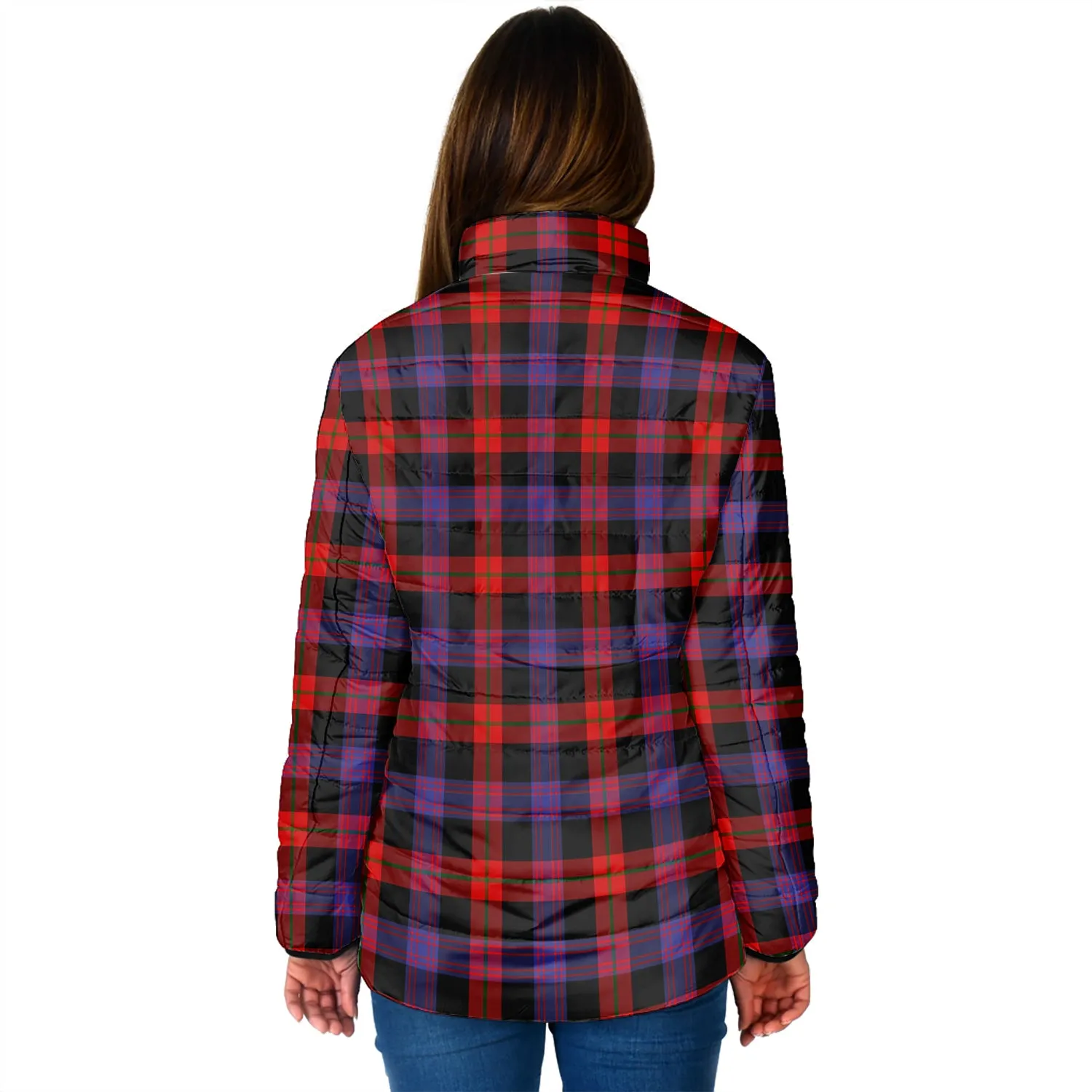 Broun Modern Tartan Padded Jacket