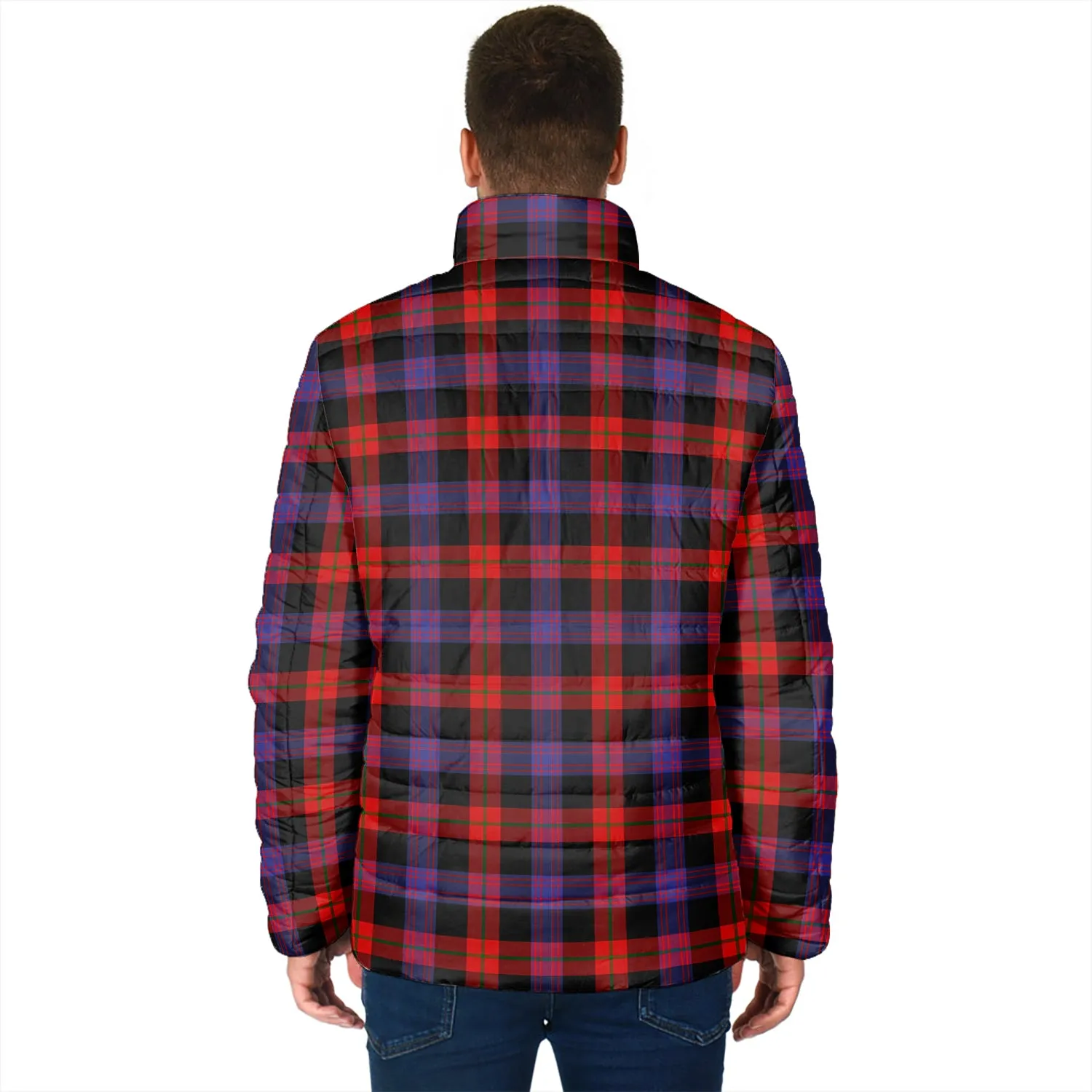 Broun Modern Tartan Padded Jacket