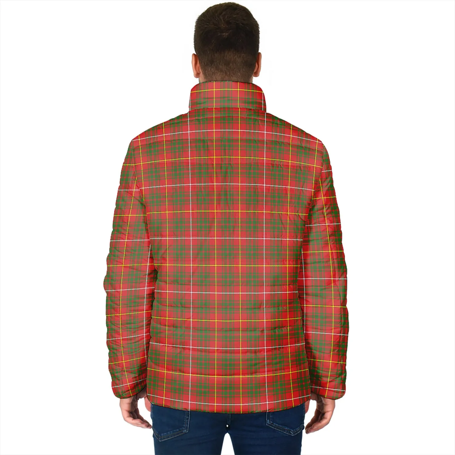 Bruce Modern Tartan Padded Jacket with Family Crest