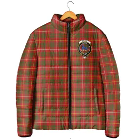 Bruce Modern Tartan Padded Jacket with Family Crest