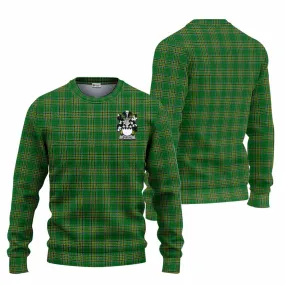 Burton Irish Clan Tartan Knitted Sweater with Coat of Arms