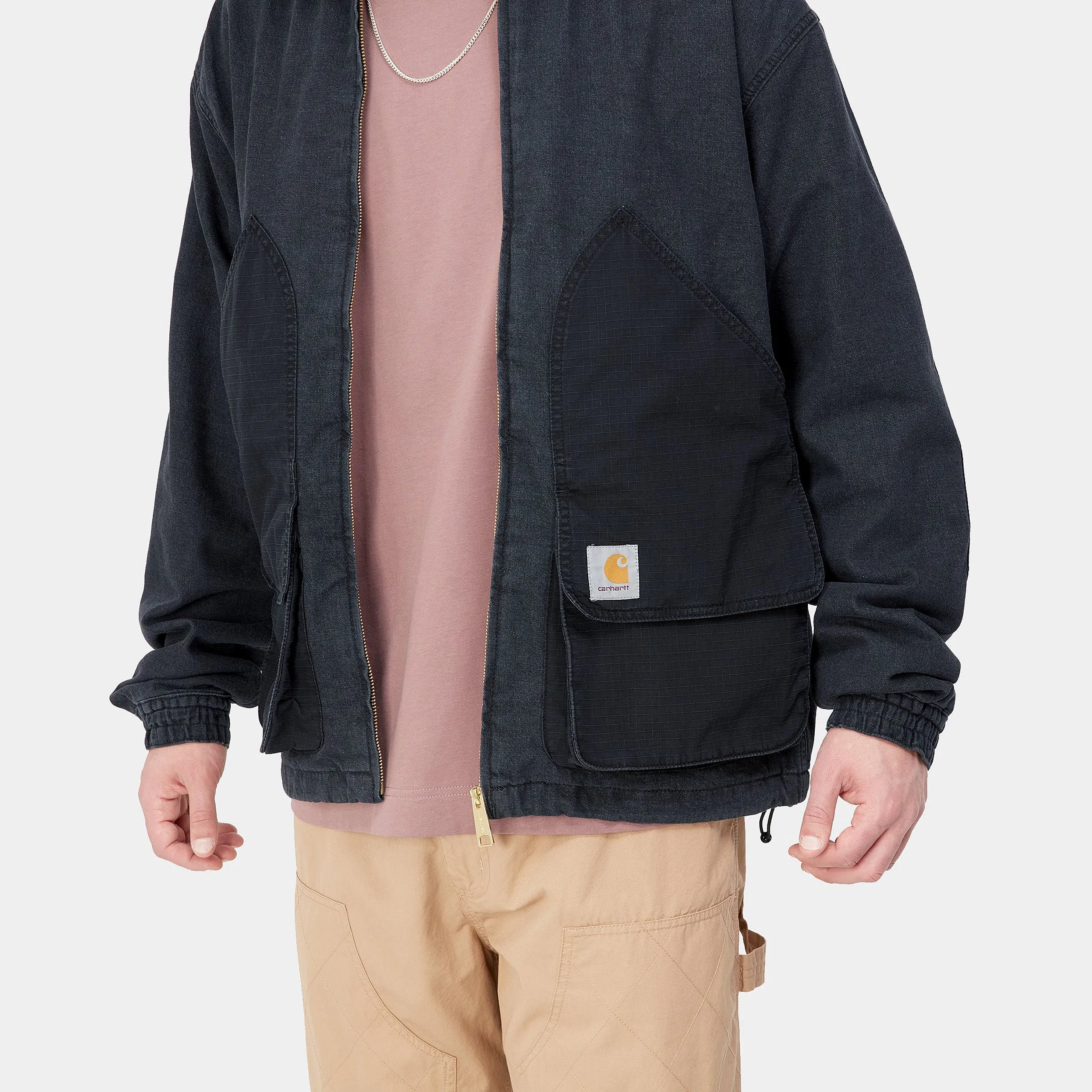 Carhartt WIP Alma Jacket - Black Stone Washed