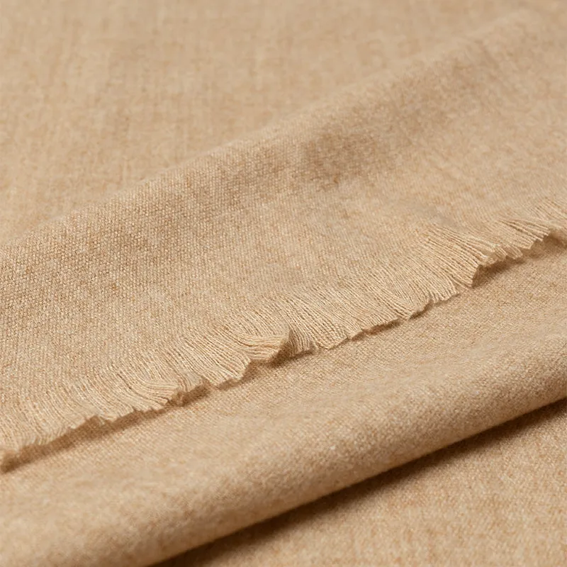 Cashmere Woolen Scarf - Beige