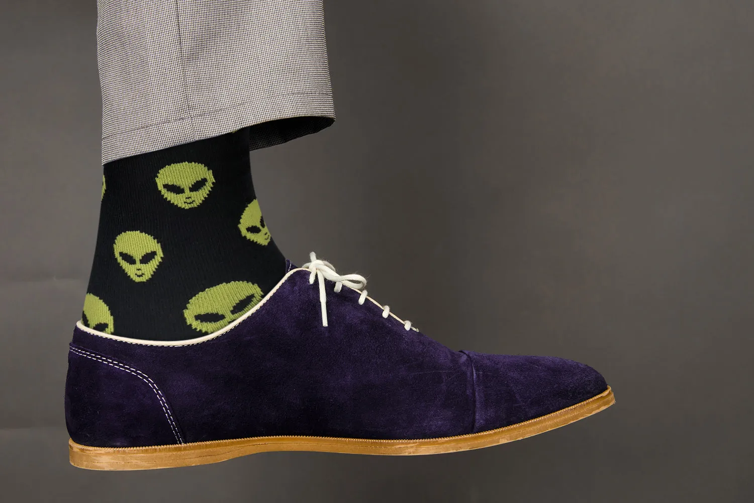 Casual Designer Animal Socks - Alien - for Men and Women