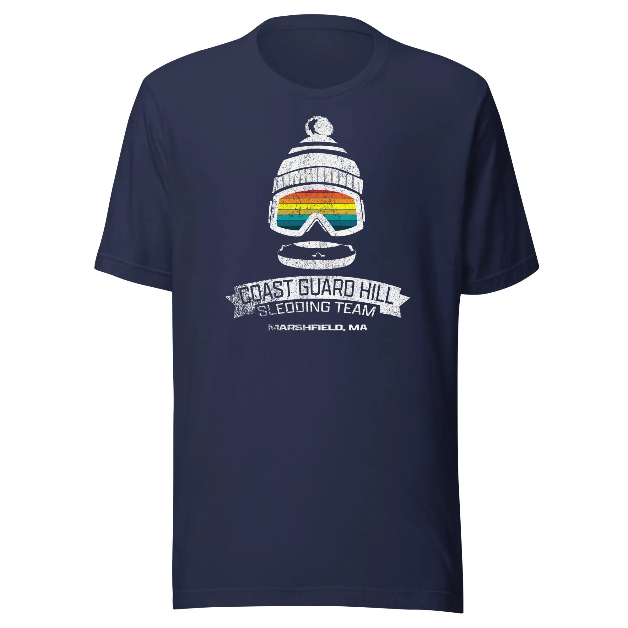 Coast Guard Hill T Shirt - Marshfield, MA | Sledding Team Retro Tee