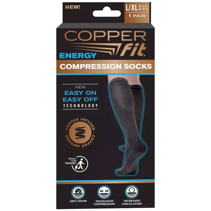 Copper Fit Energy Compression Socks with Arch Support