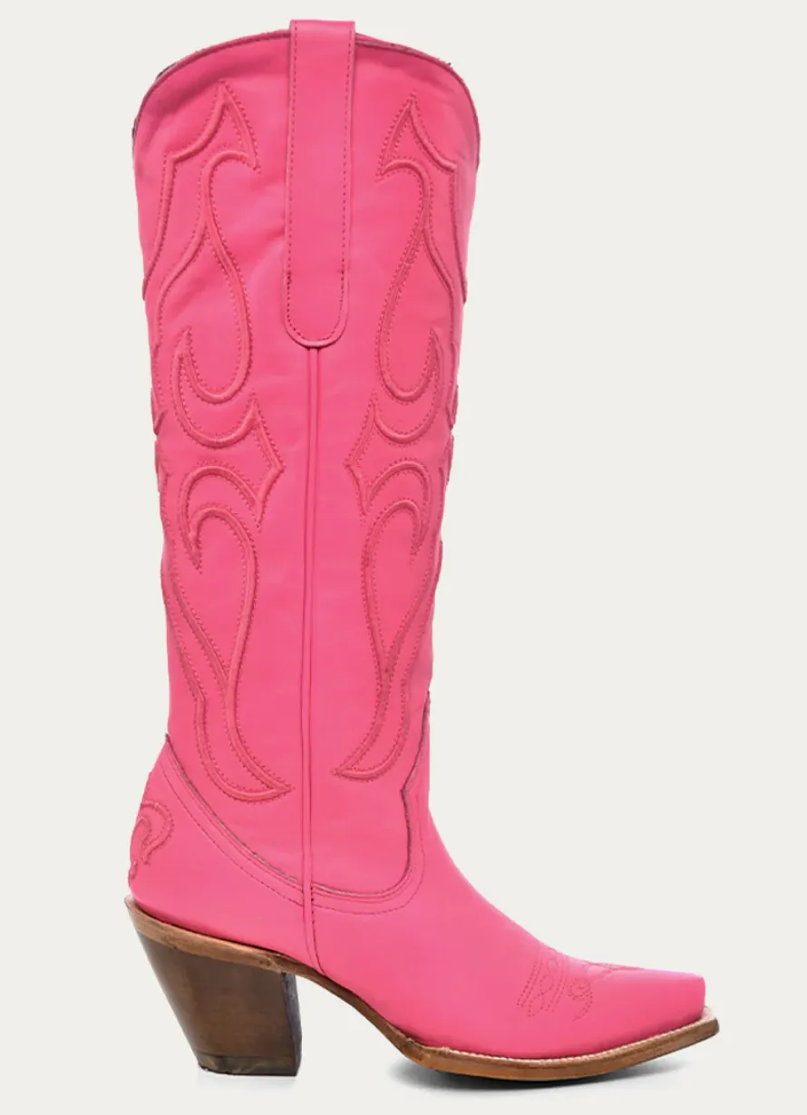 CORRAL LADIES HOT PINK SNIP TOE BOOTS STYLE Z5157