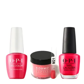 Cosmo 3in1 Dipping Powder   Gel Polish   Nail Lacquer (Matching OPI), 2oz, CM21