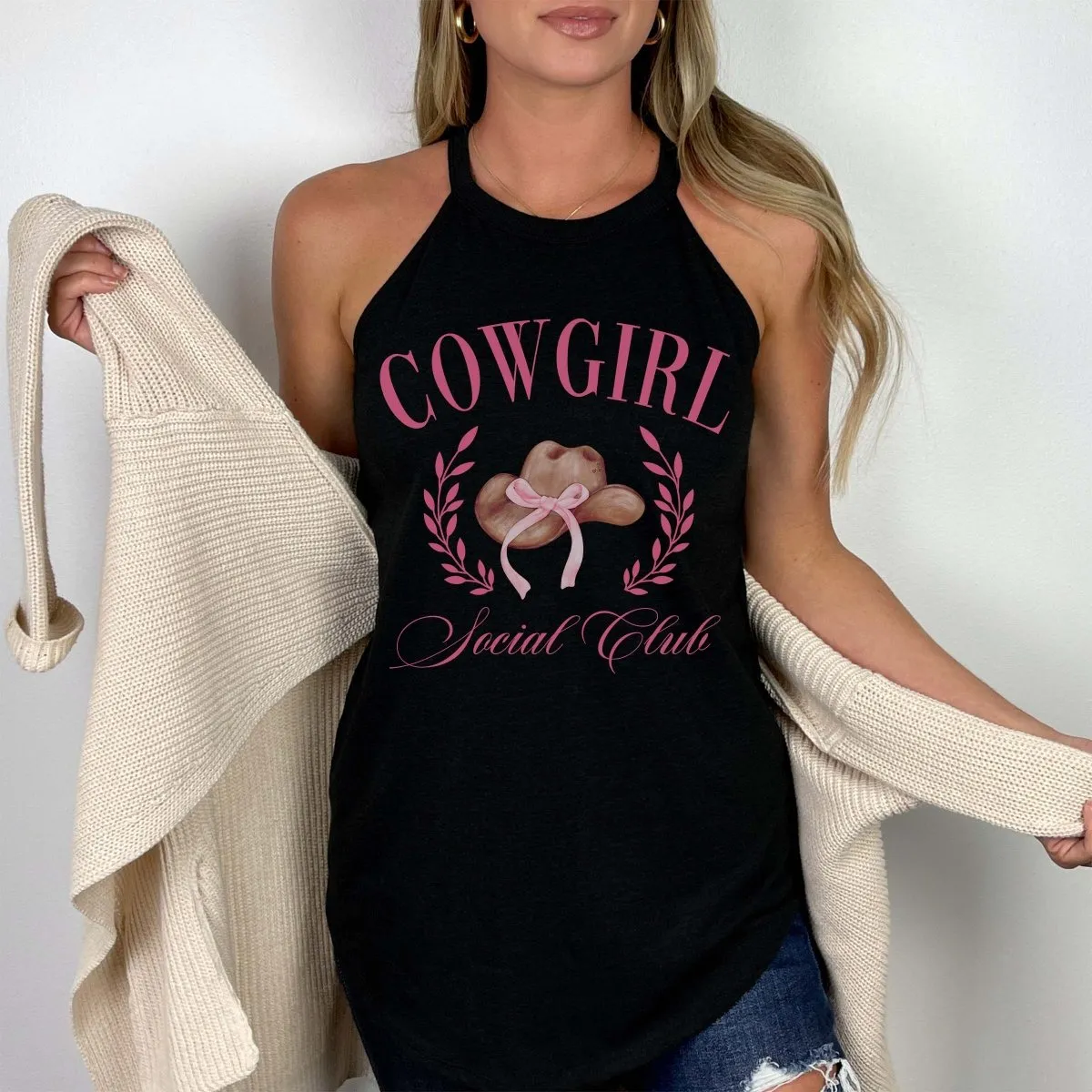 Cowgirl Social Club High Neck Tank