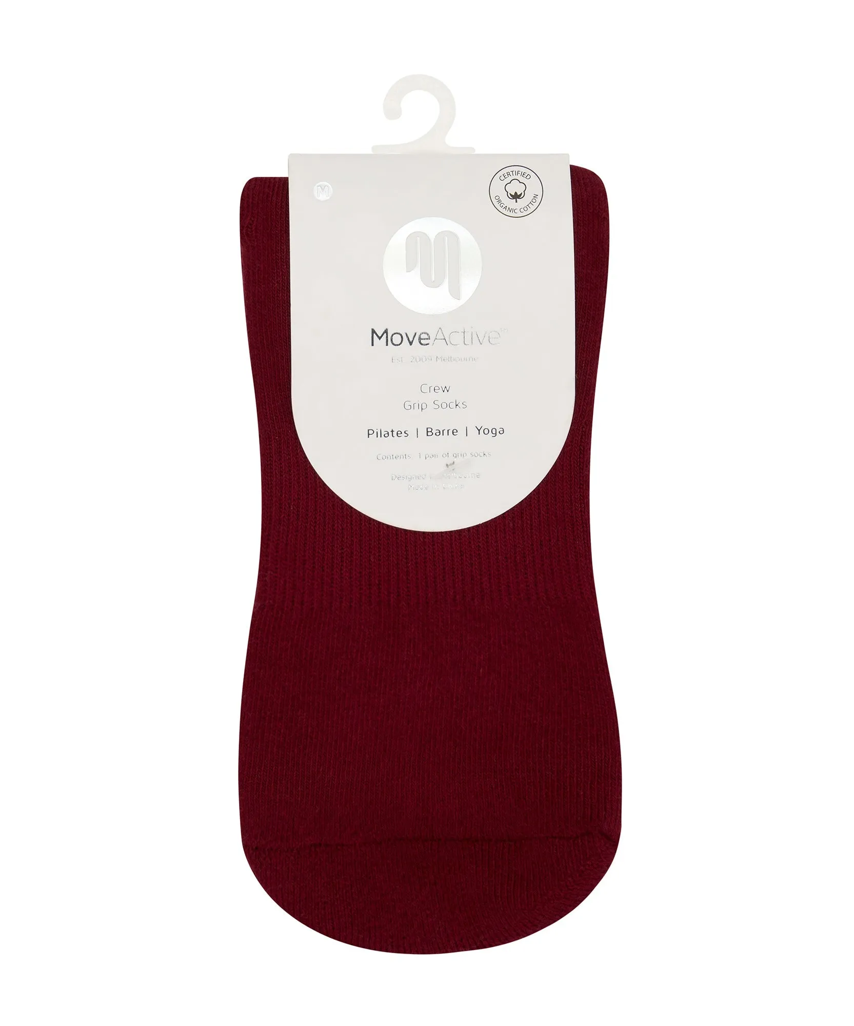 Crew Non Slip Grip Socks - Crimson Dream