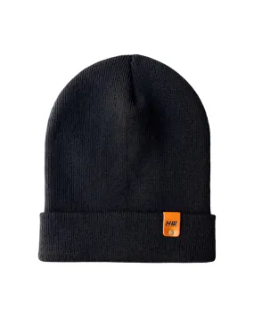 CTD106 HAAKWEAR Knit Cuffed Beanie / Hat - Midnight Black, Made in USA