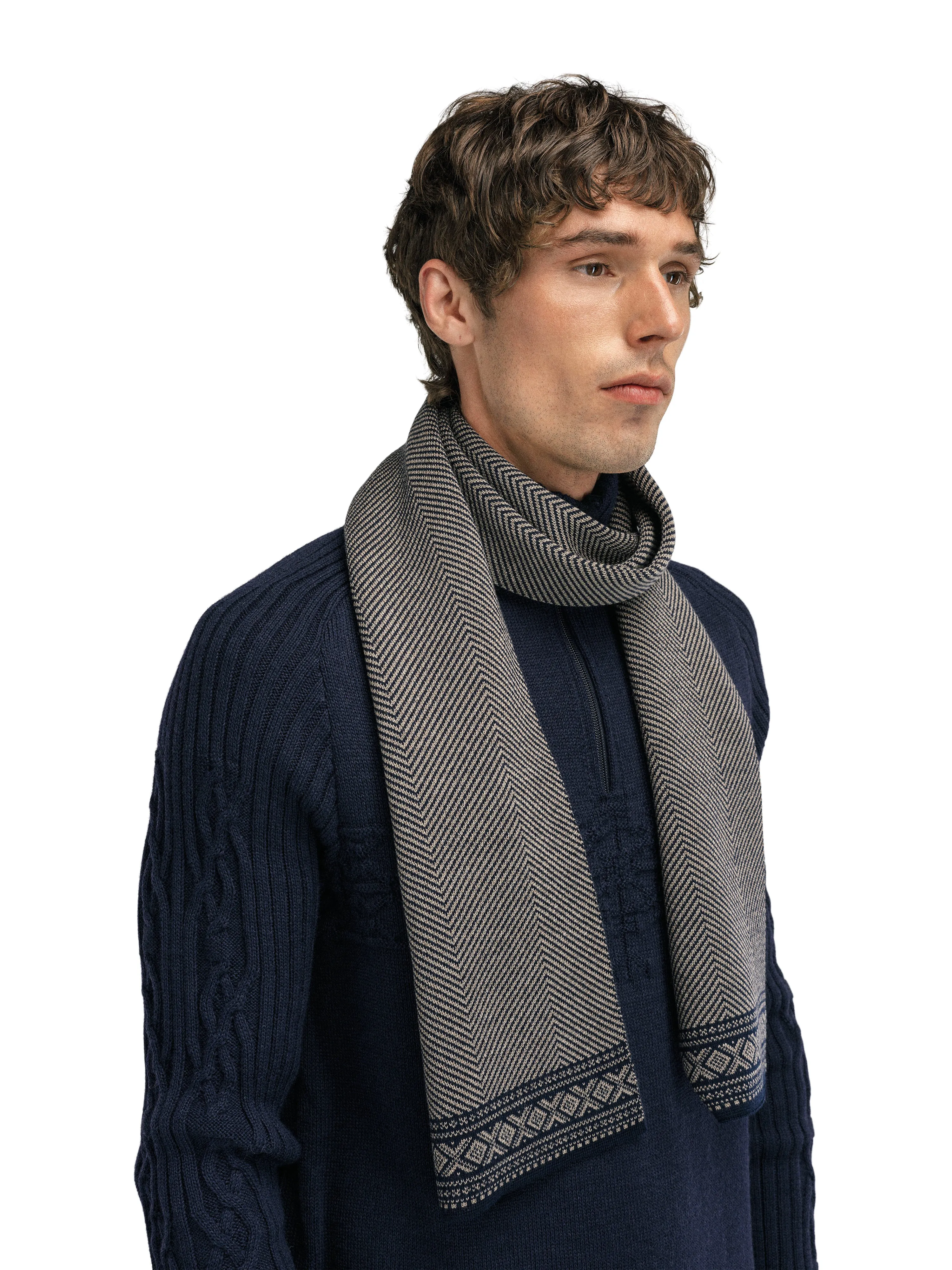 Dale of Norway - Cortina Scarf - Marine/ Mountainstone