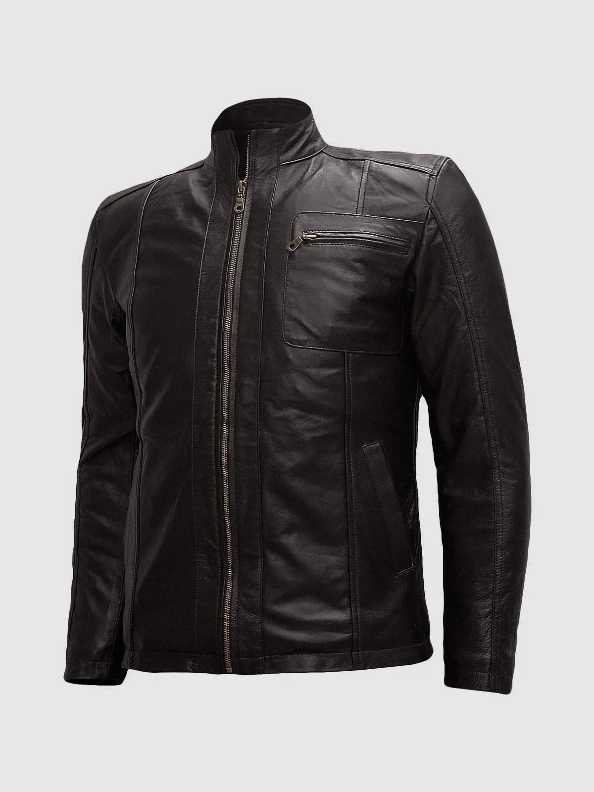 Dark Brown Leather Jacket