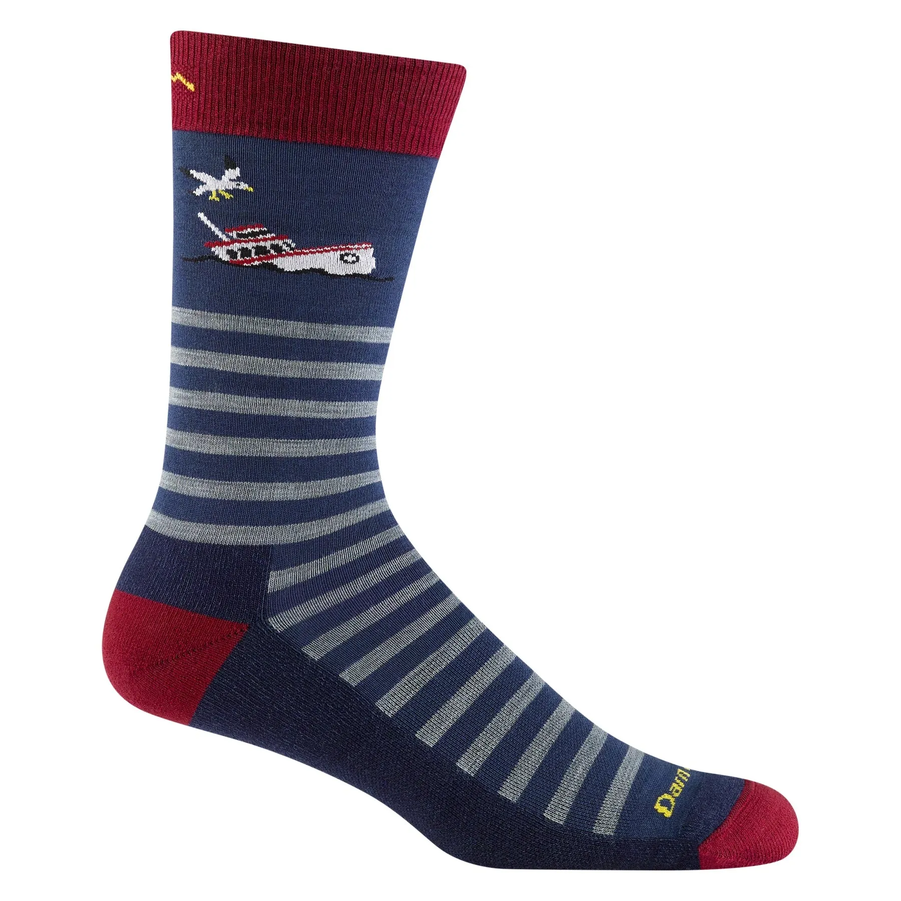 Darn Tough® Mens Wild Life (Storm) Crew Lightweight Lifestyle Socks 6096 Lobster-Moose