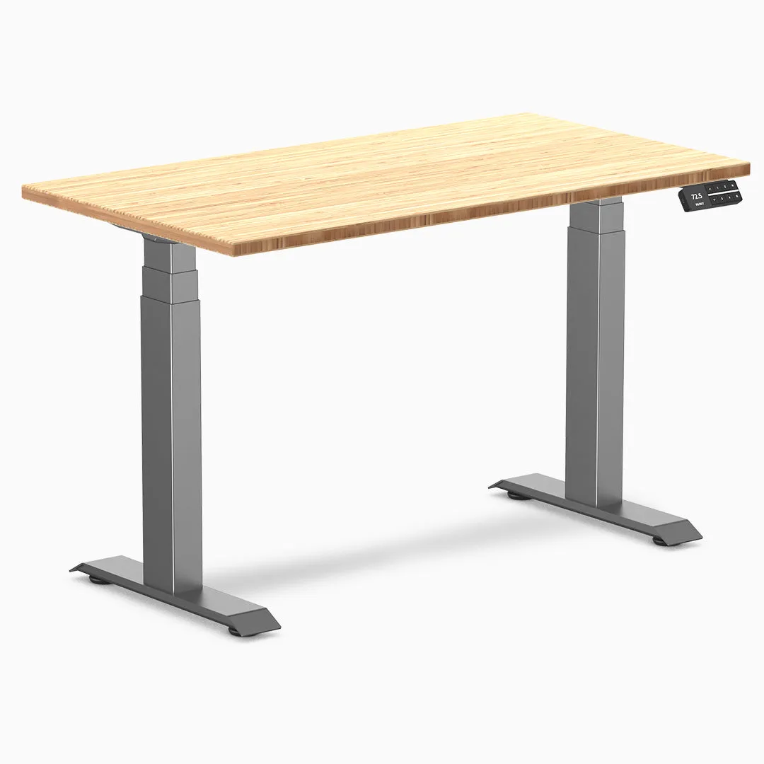 Desky Dual Mini Bamboo Sit Stand Desk