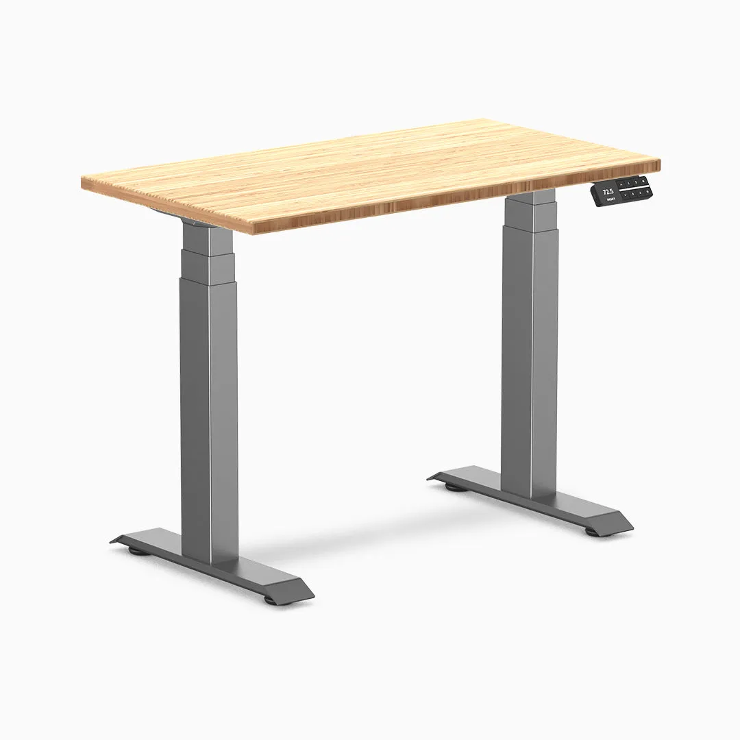 Desky Dual Mini Bamboo Sit Stand Desk