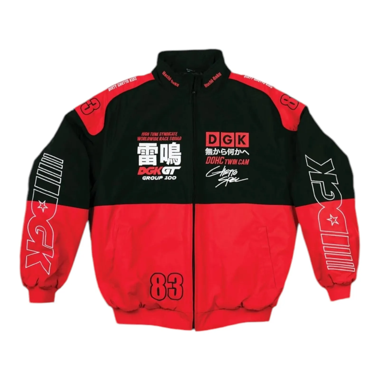 DGK SAKURA RACING JACKET BLACK/RED