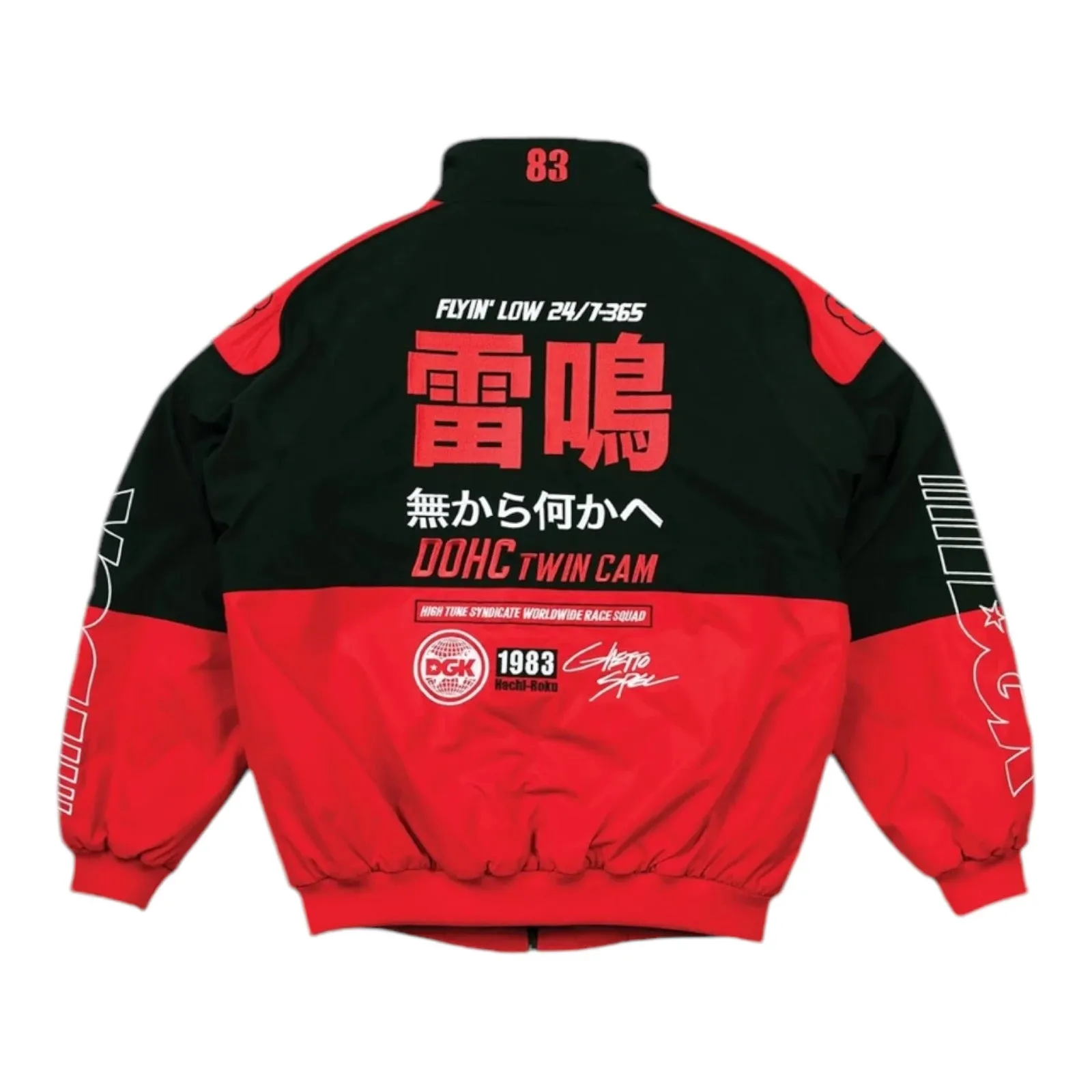 DGK SAKURA RACING JACKET BLACK/RED