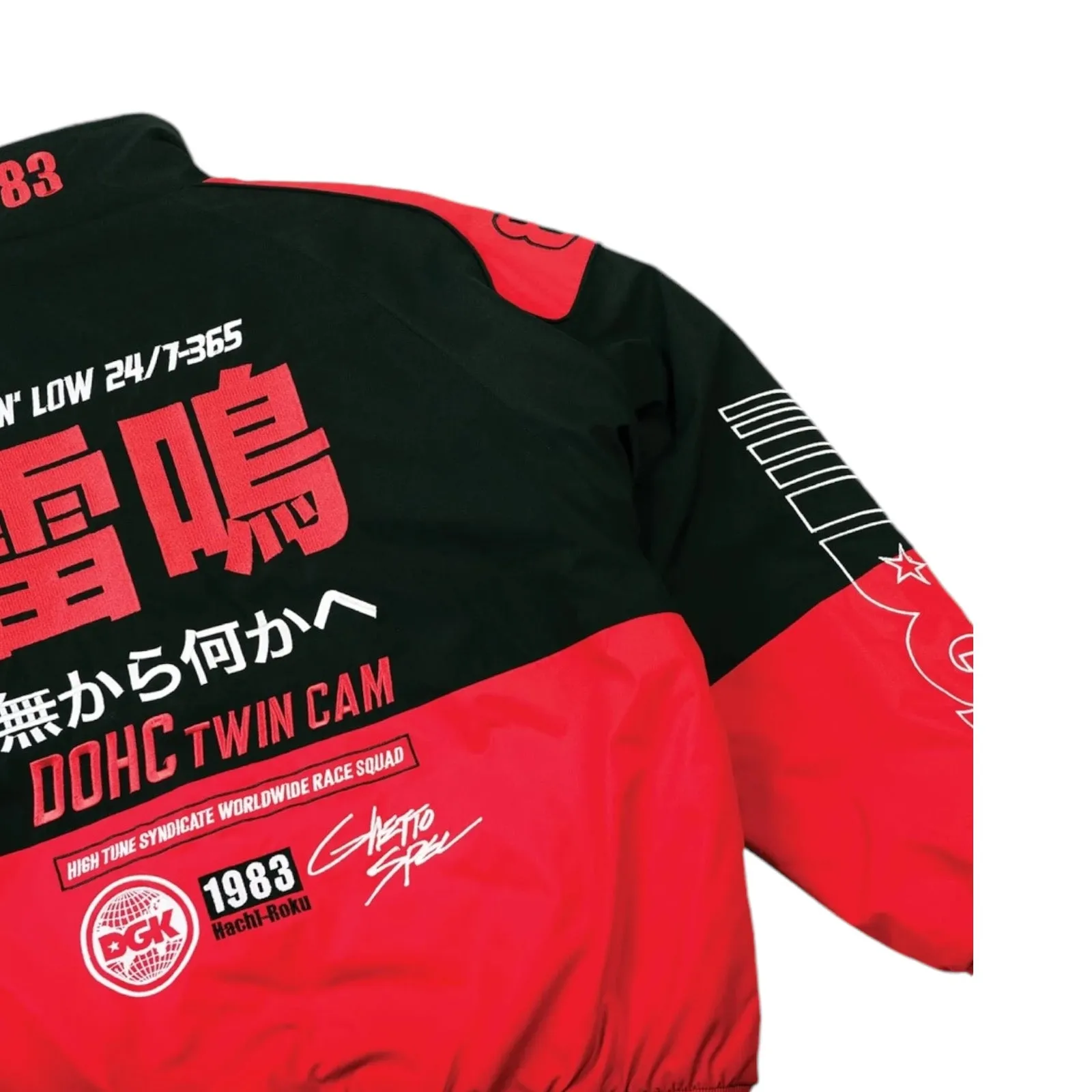 DGK SAKURA RACING JACKET BLACK/RED