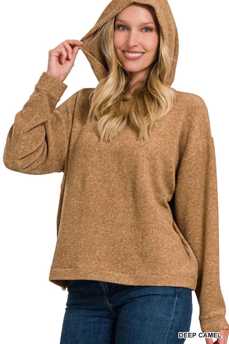 DOORBUSTER Analia Hooded Hacci Sweater- 3 Colors!