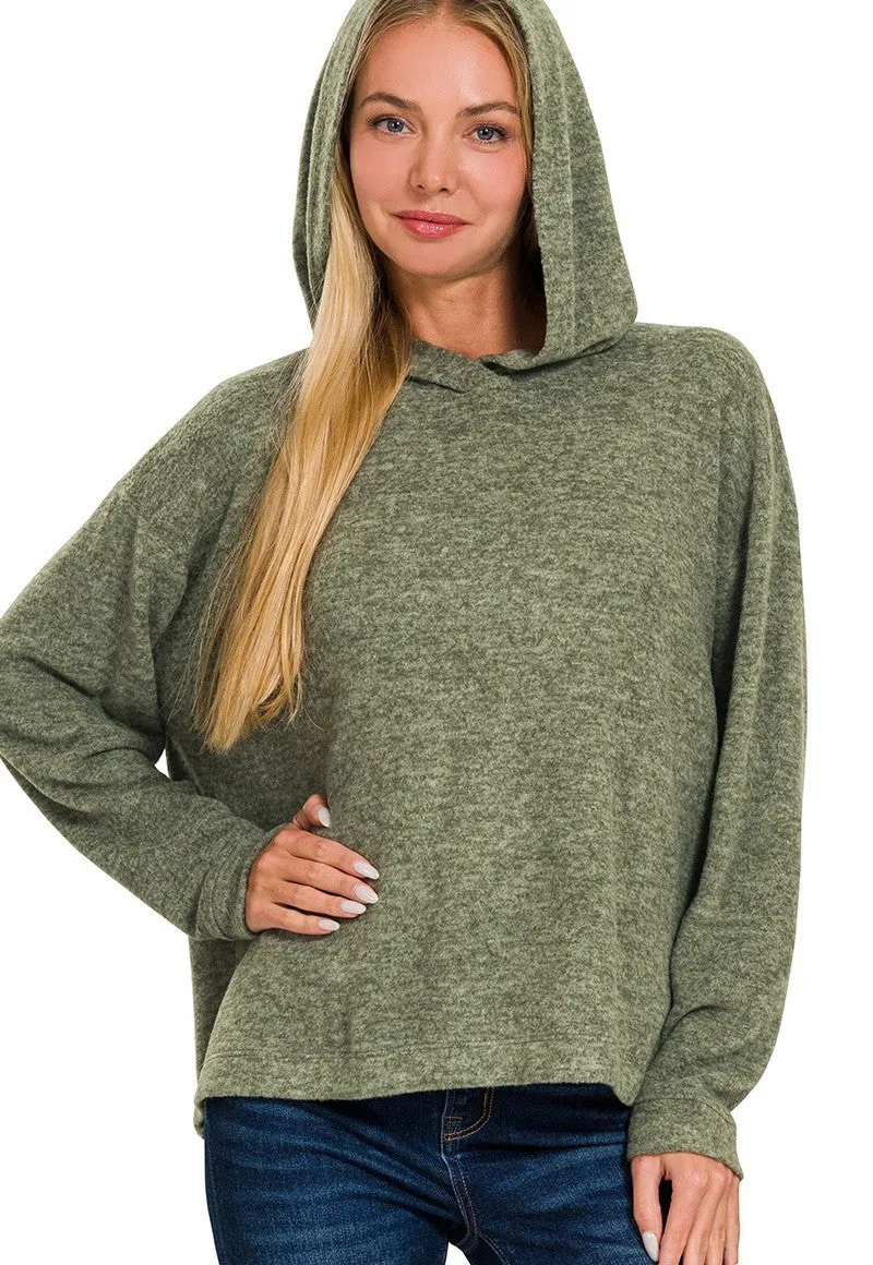 DOORBUSTER Analia Hooded Hacci Sweater- 3 Colors!