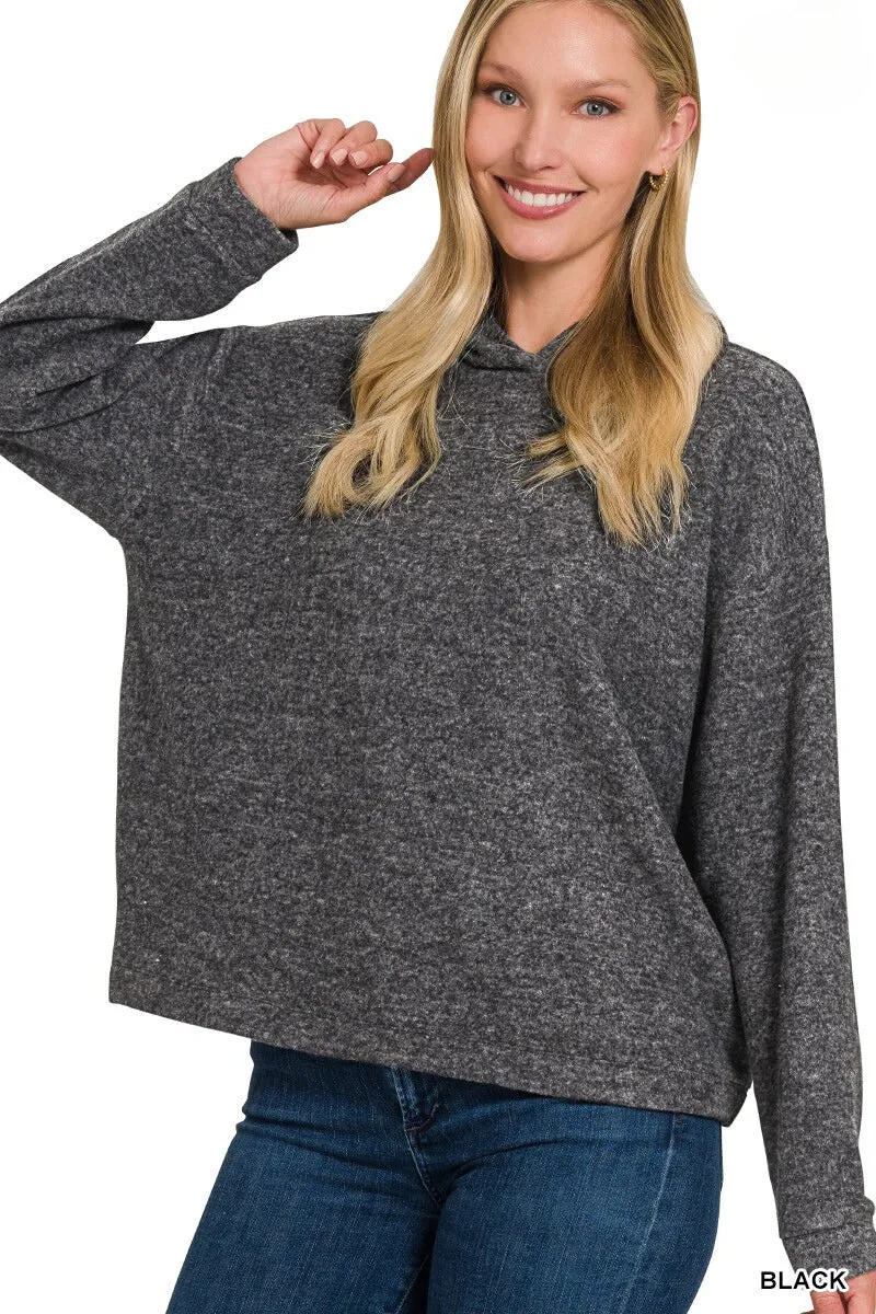 DOORBUSTER Analia Hooded Hacci Sweater- 3 Colors!